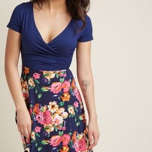 Modcloth Botanical Breakfast Floral Dress